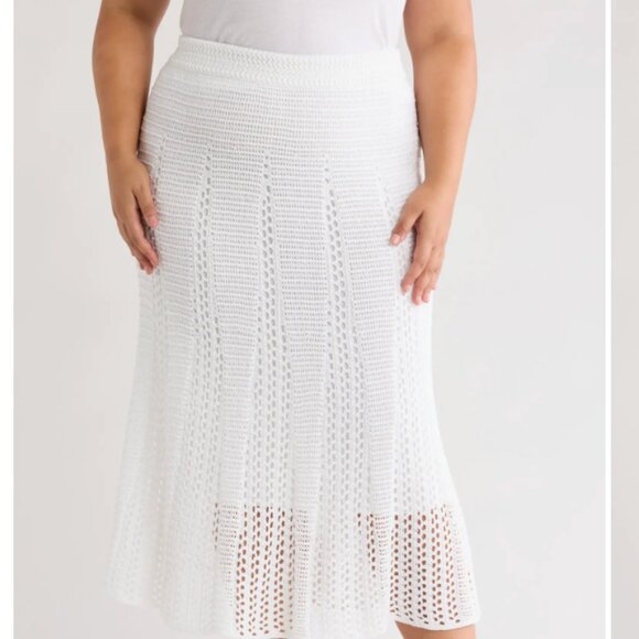 NWT Vince Godet Organic Cotton Crochet Skirt - Picture 3 of 14